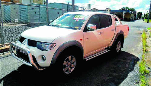 The ute stolen from DC Motors last Thursday morning. The ute stolen from DC Motors last Thursday morning.